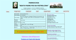 Desktop Screenshot of parrocchiapadrepio.it
