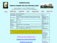 Tablet Screenshot of parrocchiapadrepio.it